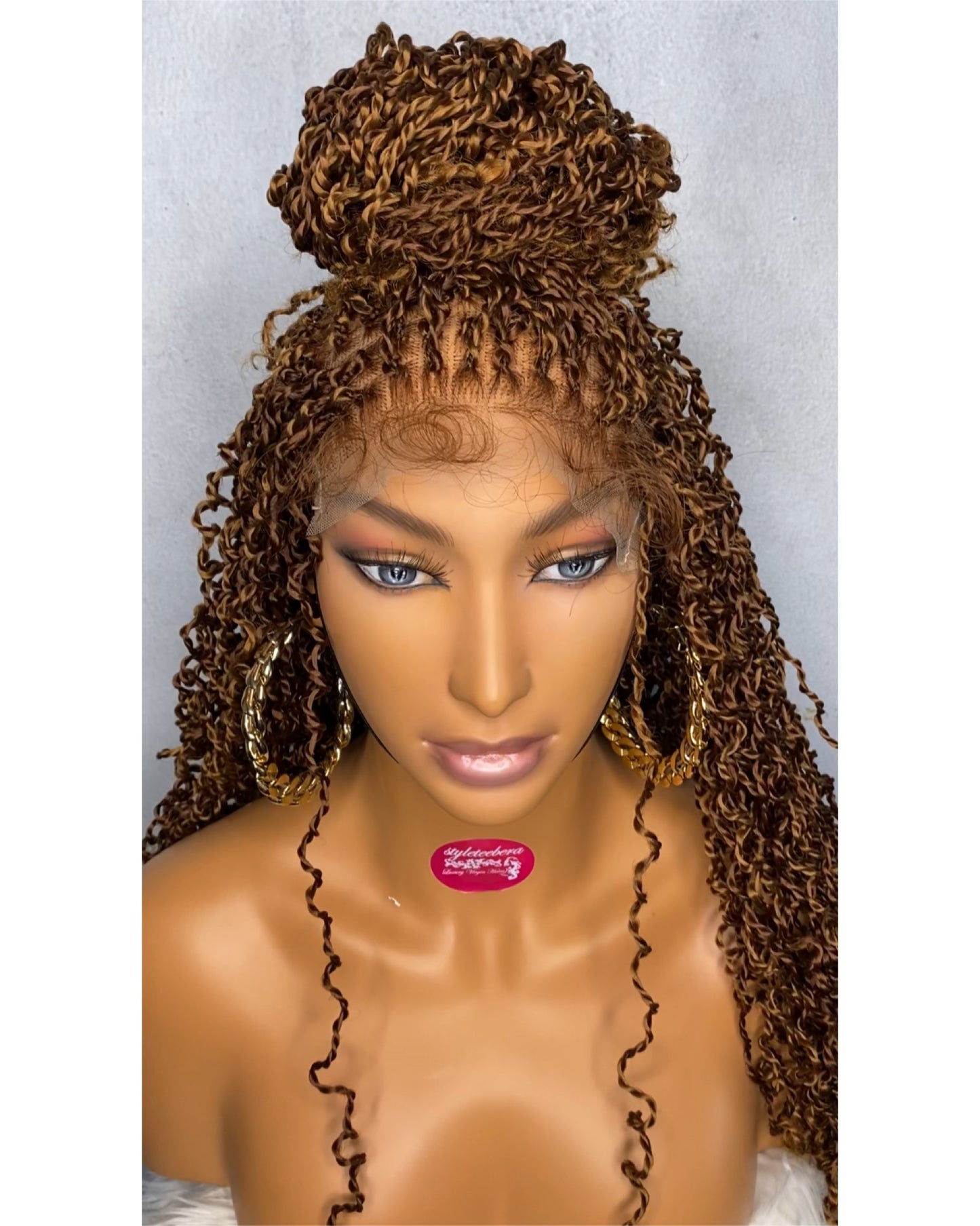 Crispy twist curly braid wig