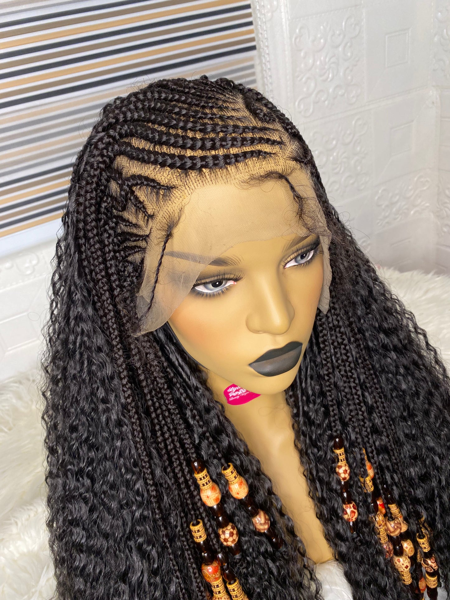 IND cornrow wig #1B