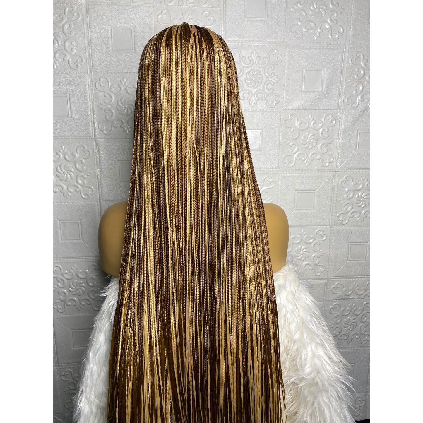 Silky Bone straight braid wig(blonde)