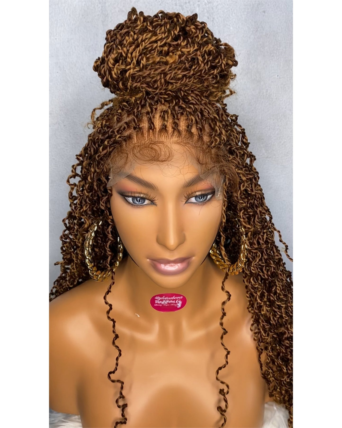 Crispy twist curly braid wig