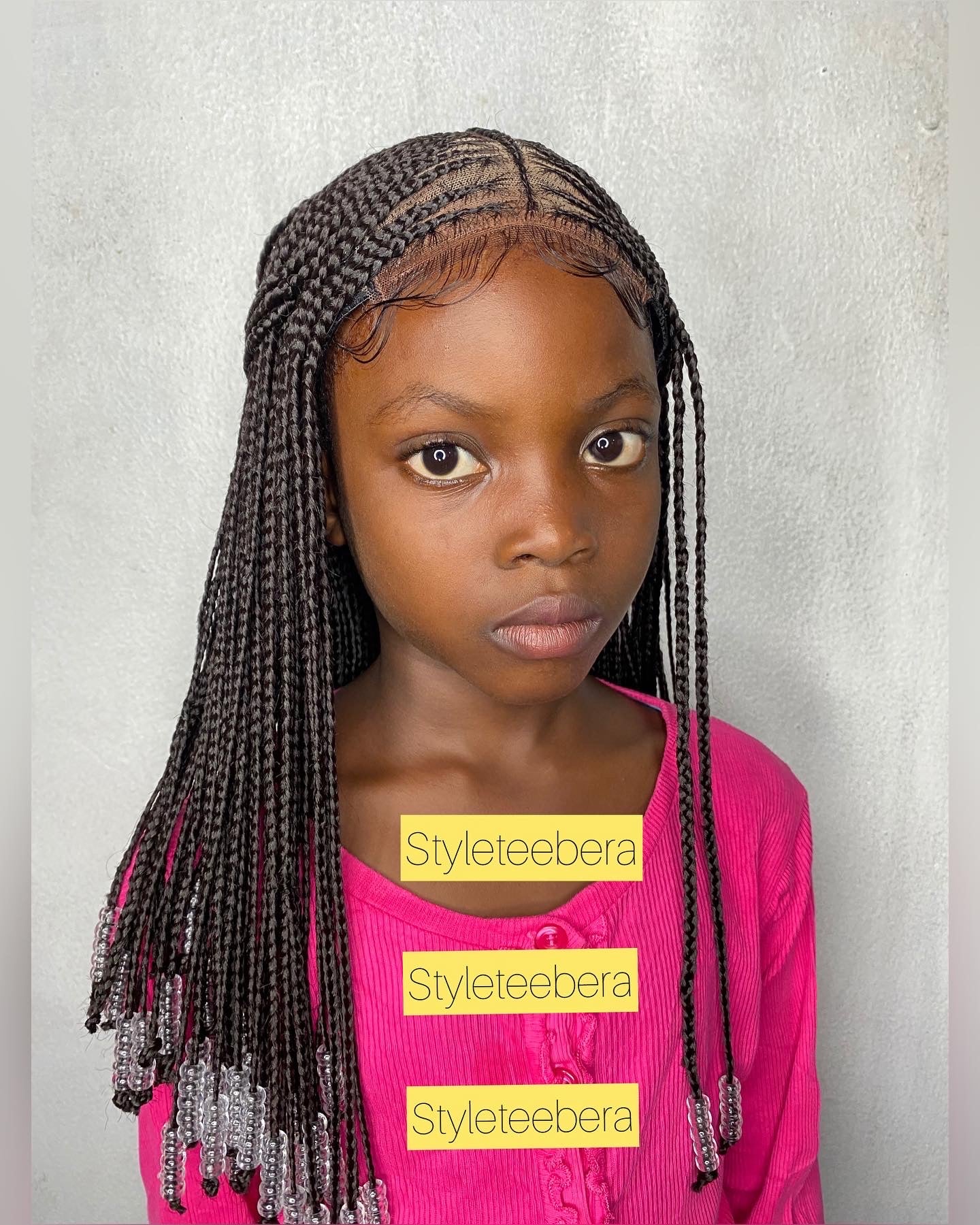 Kiddies cornrows wig