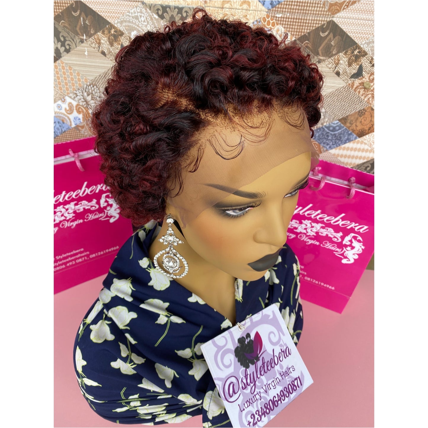 Wig Mira( burgundy)