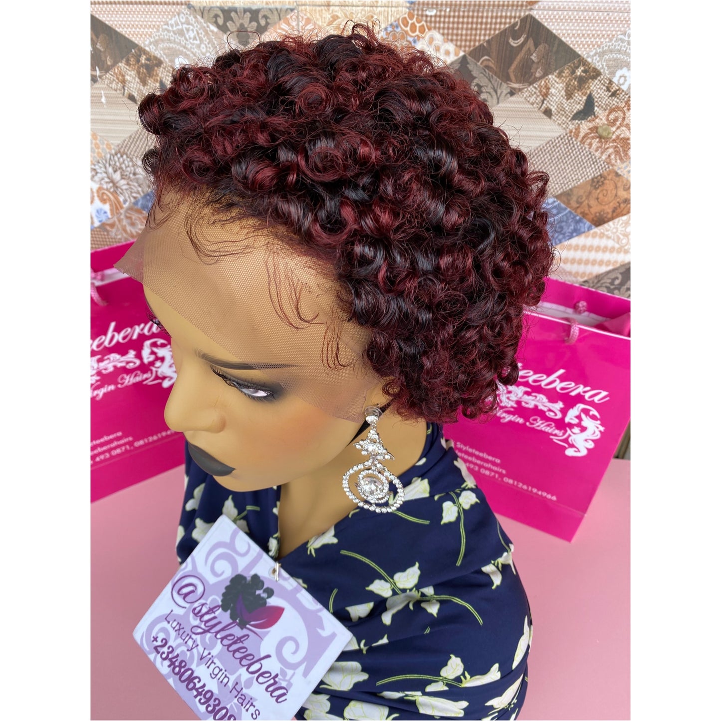 Wig Mira( burgundy)