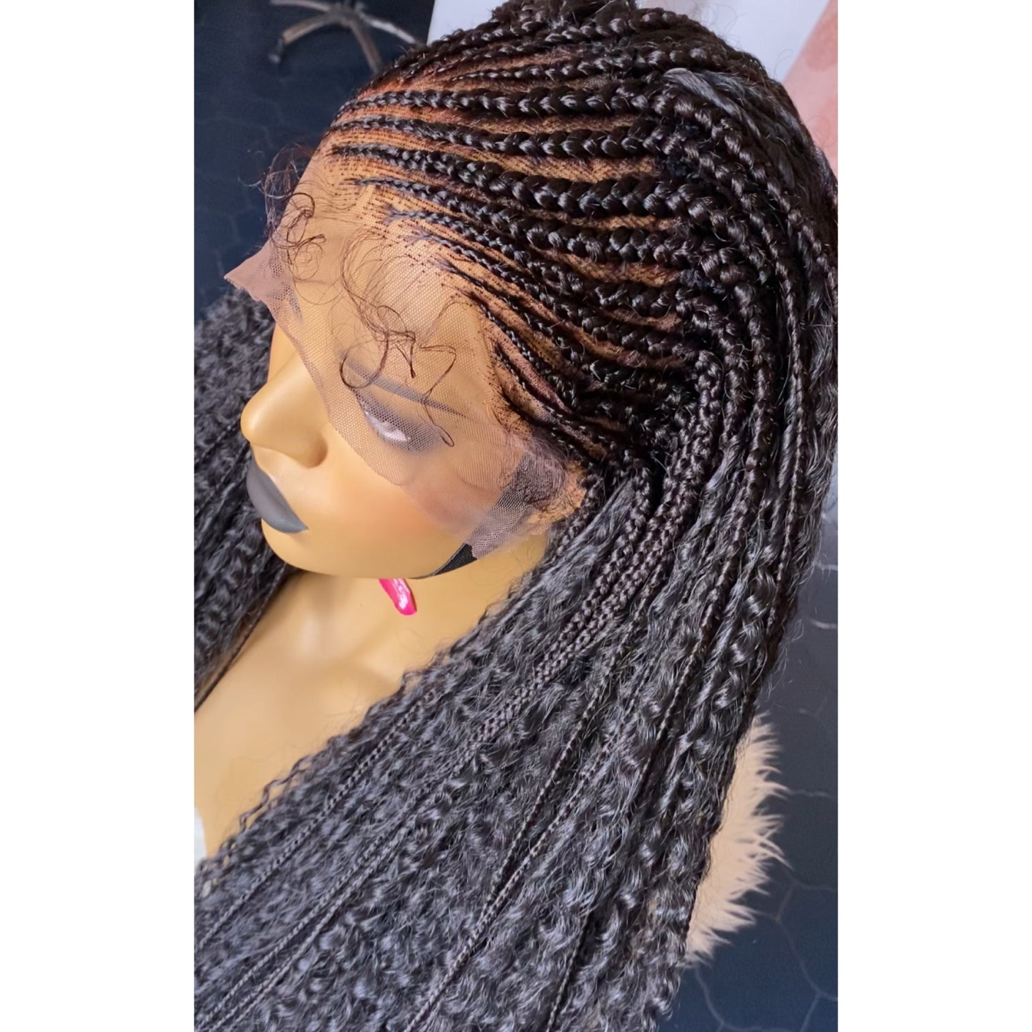 IND cornrow wig #1B