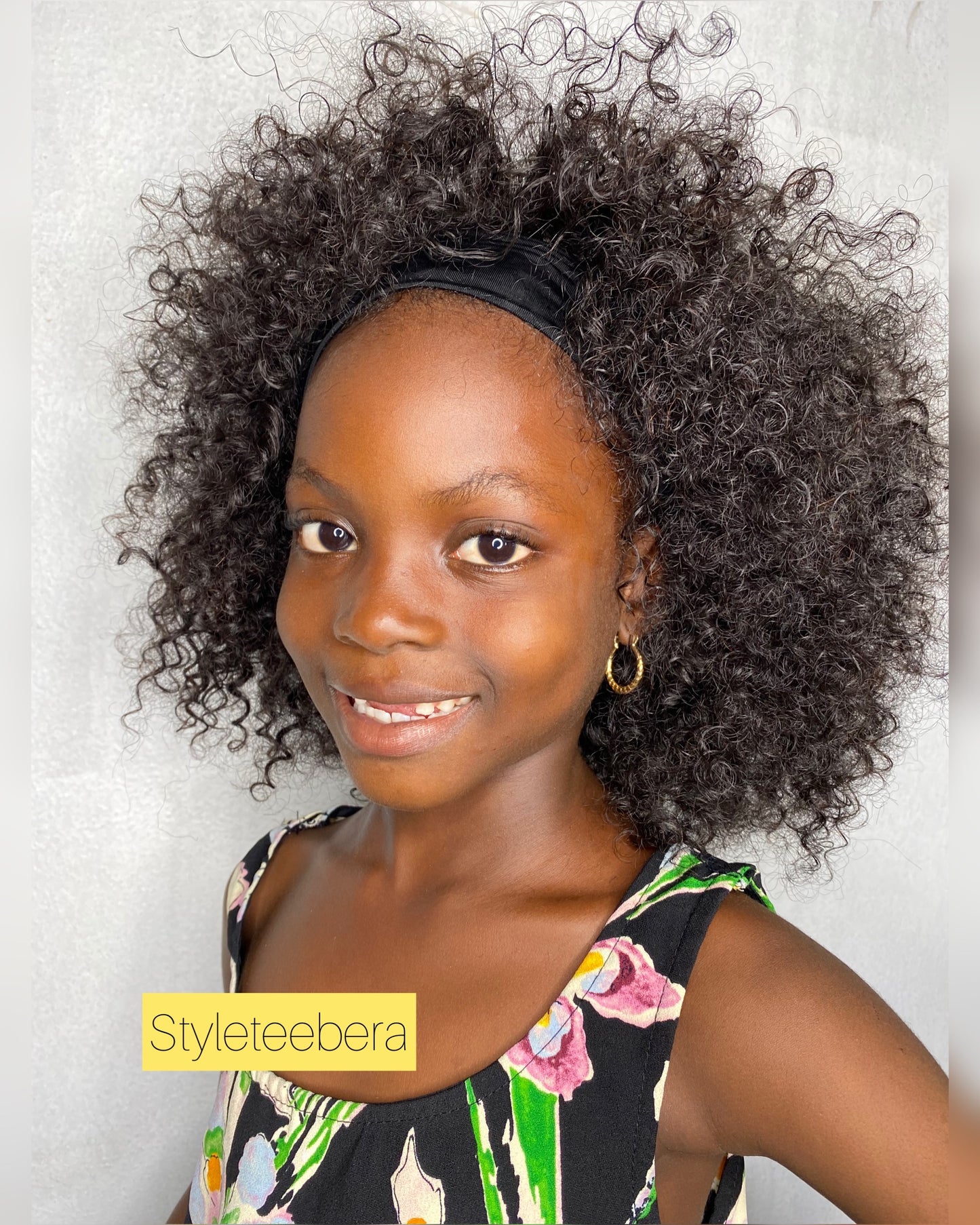 Kiddies Afro jerry curly wig