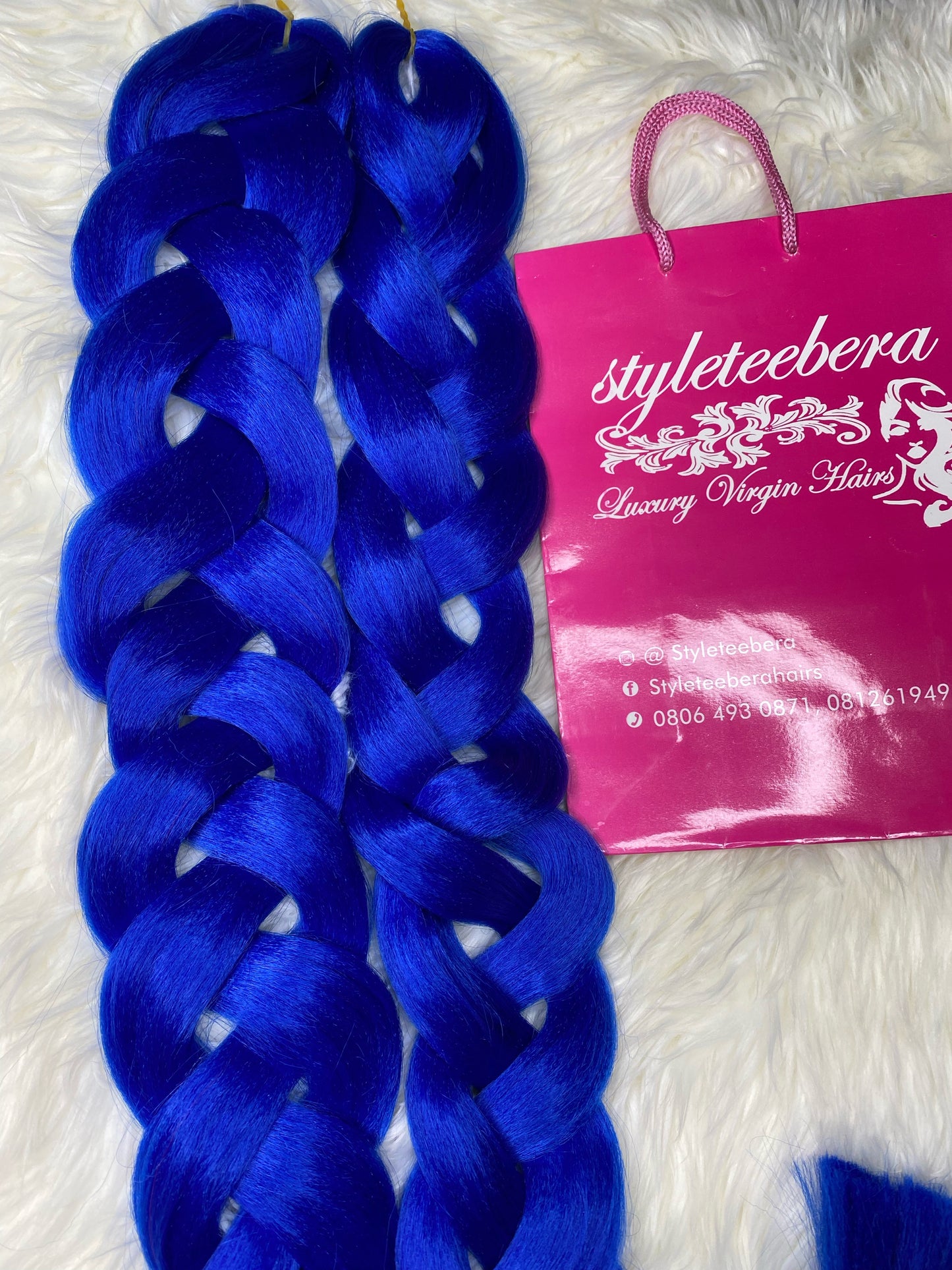 Kanekalon hair #blue