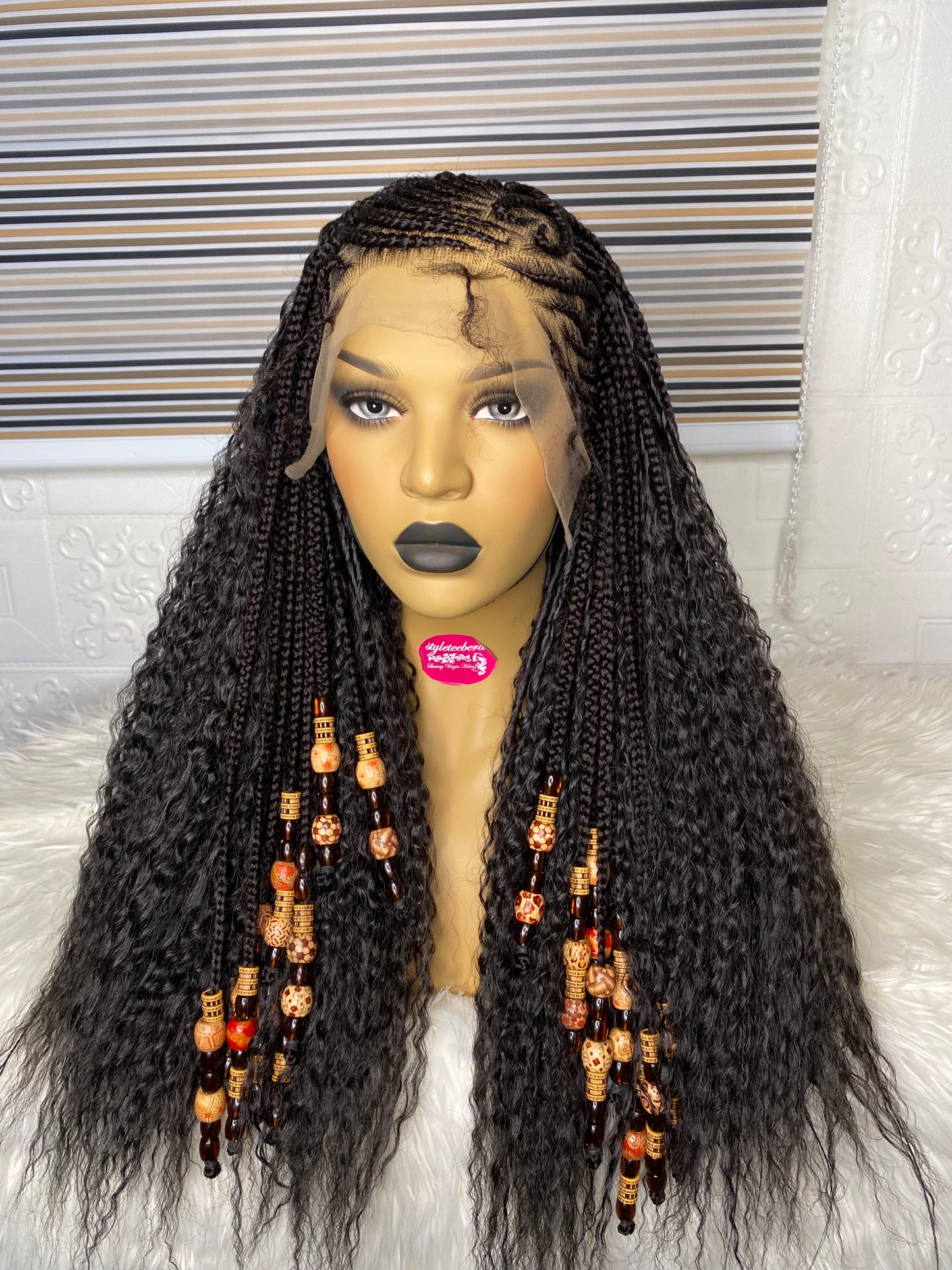 IND cornrow wig #1B