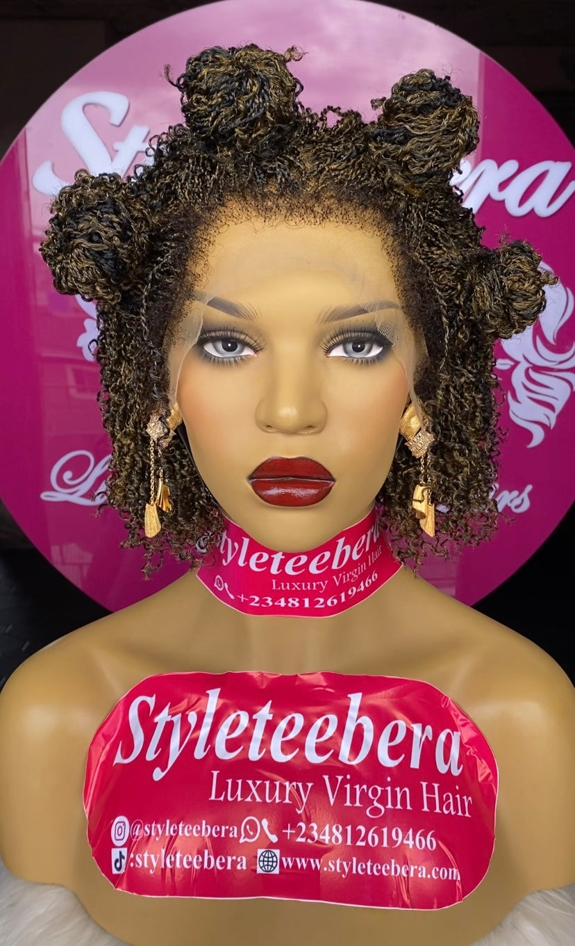 Nubian (Nano Twist) wig in mixed color 27/black
