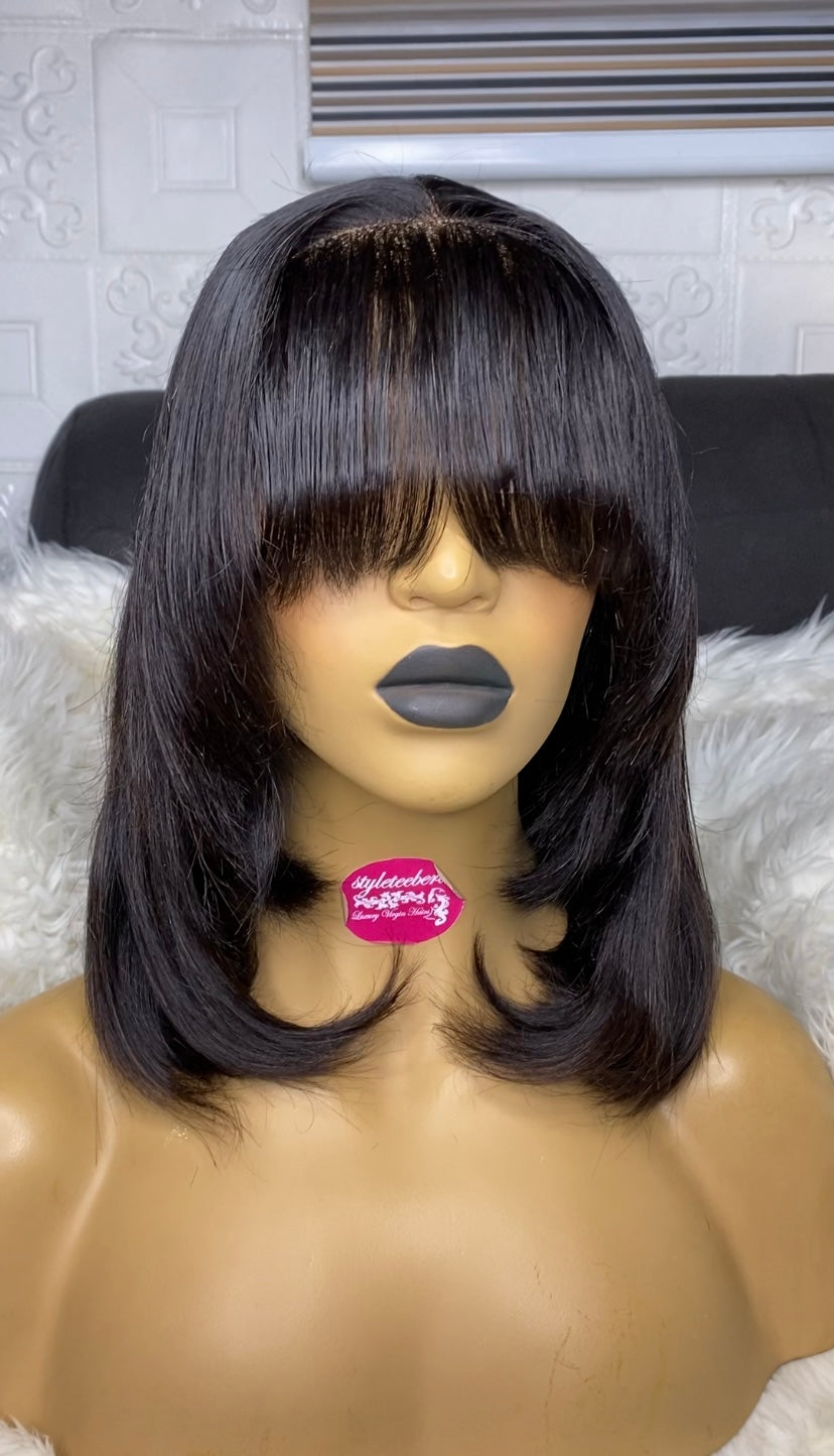 SDD fringe layer bob wig