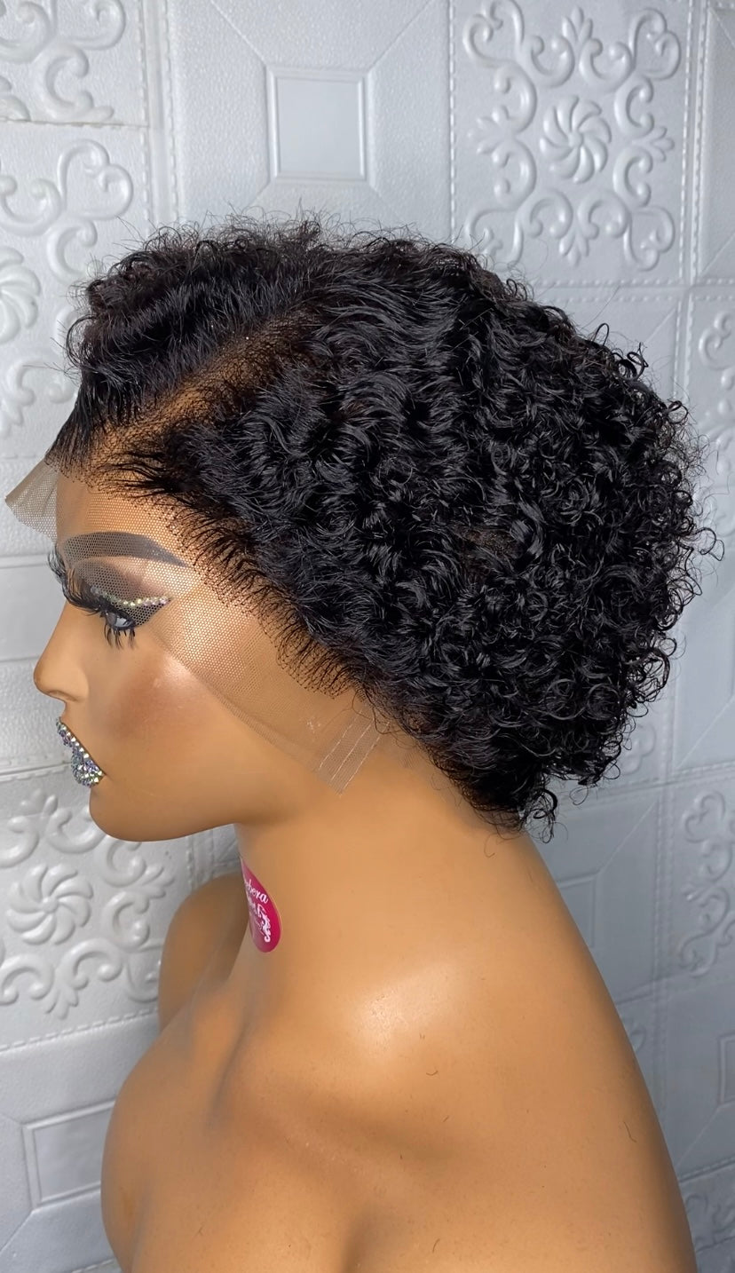 Jerry curly FULL lace cap(6 inches)