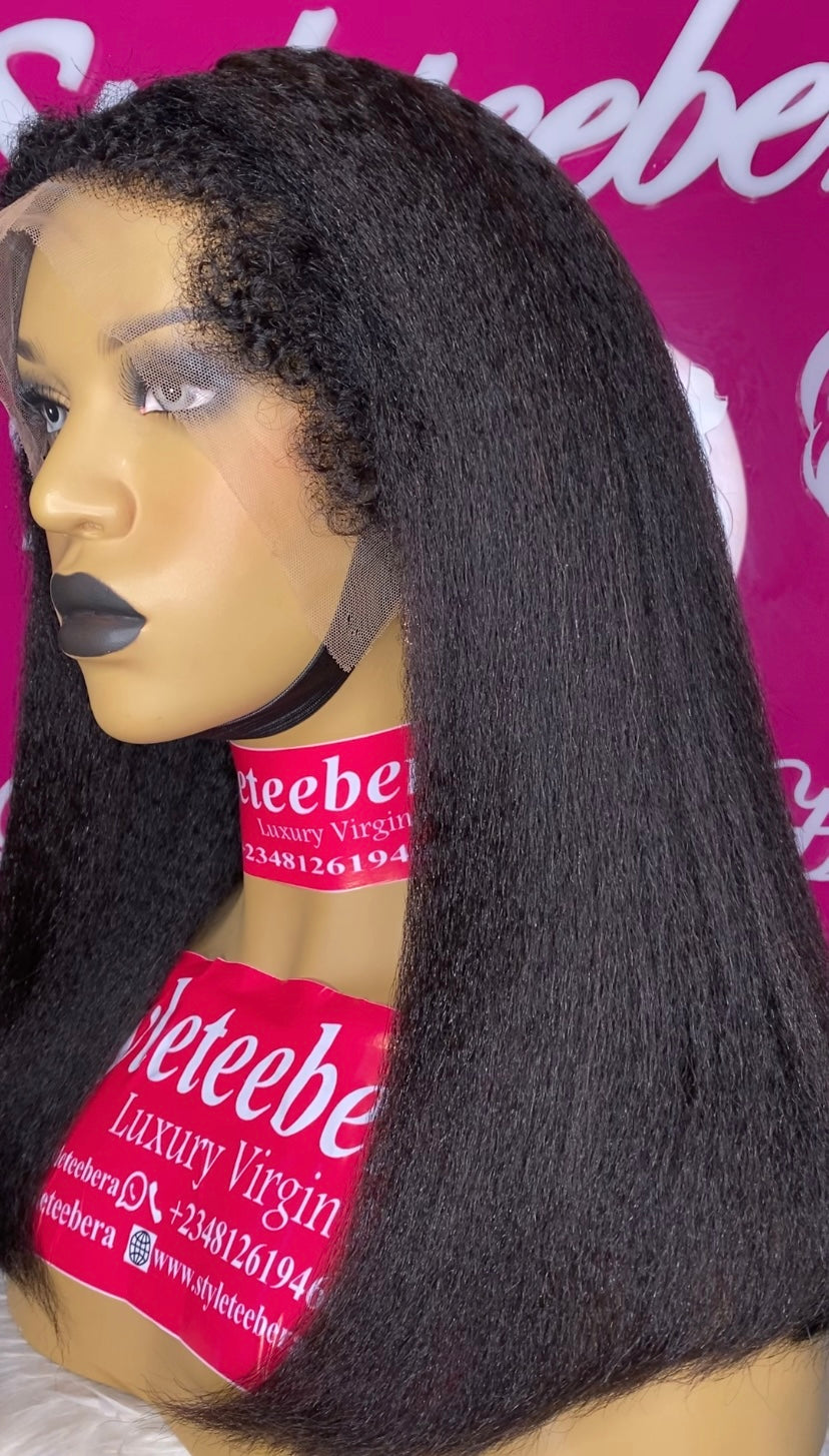 Coarse Raw Kinky Straight unit (Thick, Full & Soft Texture)