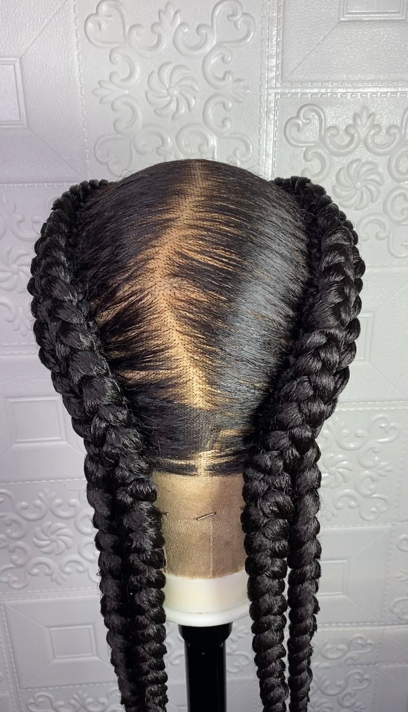 Goddess Feedin braids wig(full lace)