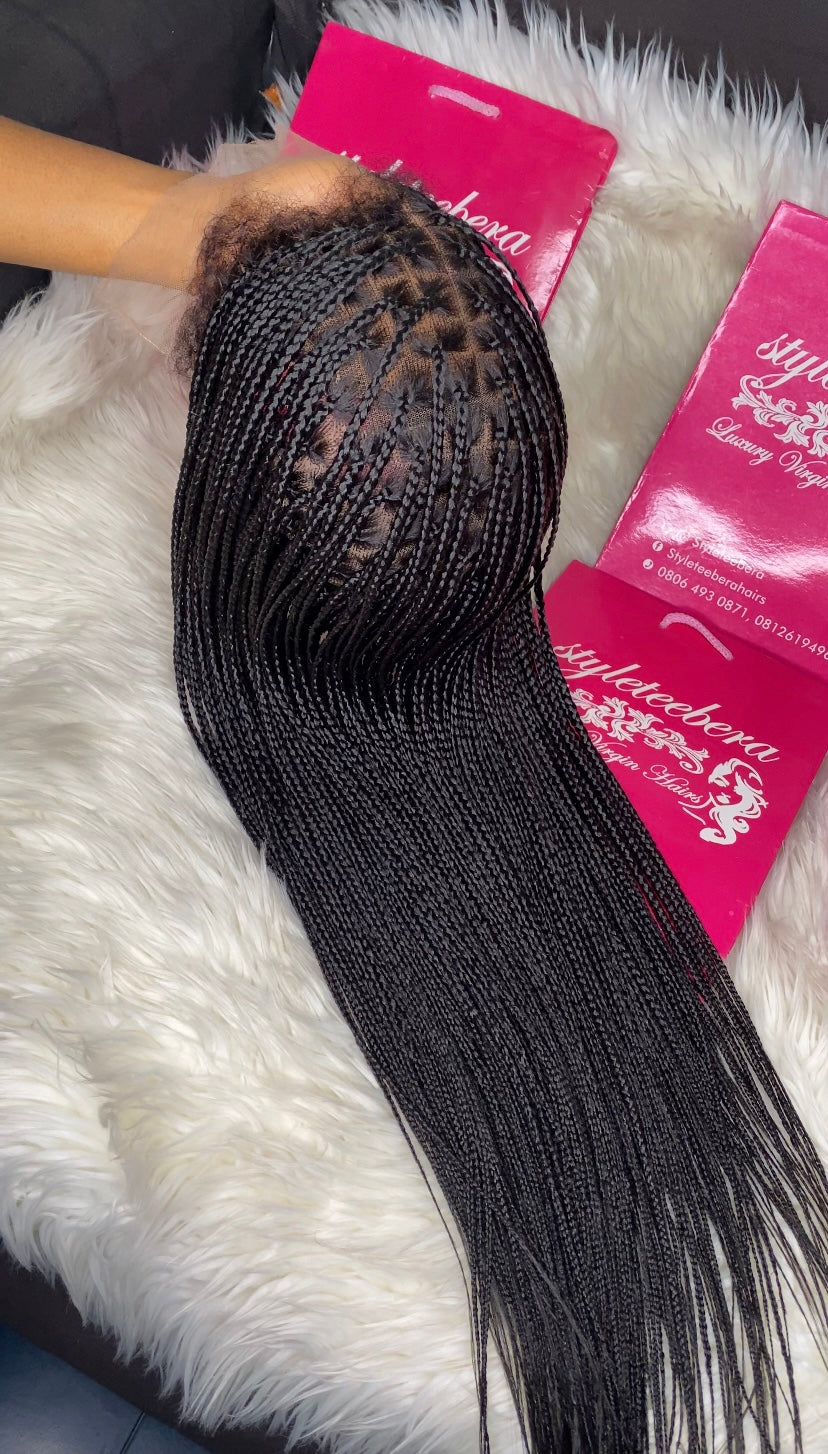 Natural Crown Micro Braid(full lace wig)