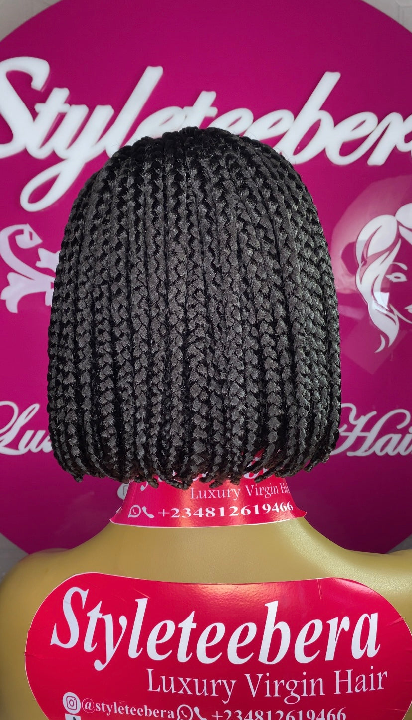Bossy Medium Box Braid Bob Wig