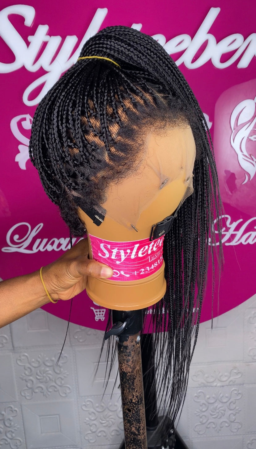 Natural Crown Micro Braid(full lace wig)