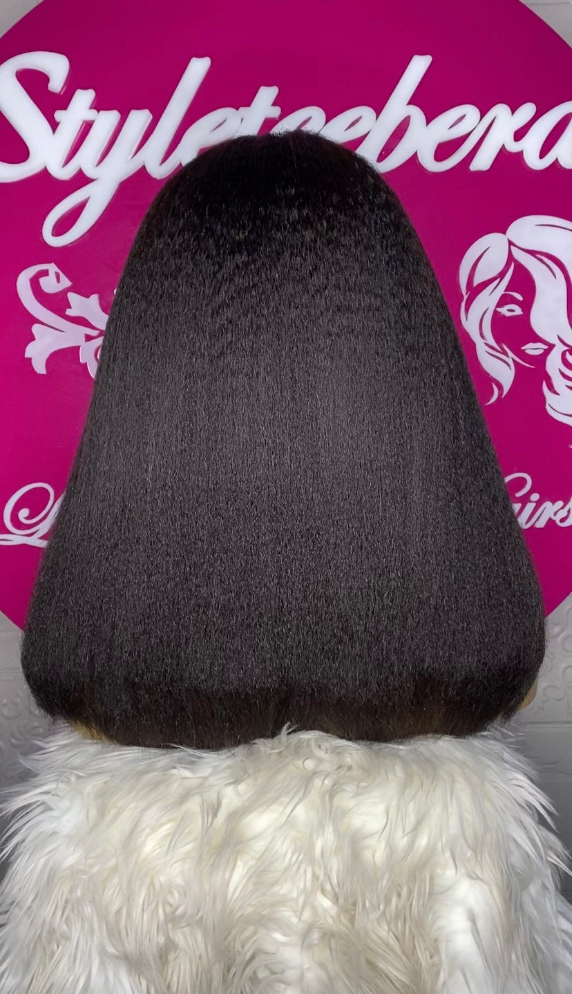Coarse Raw Kinky Straight unit (Thick, Full & Soft Texture)