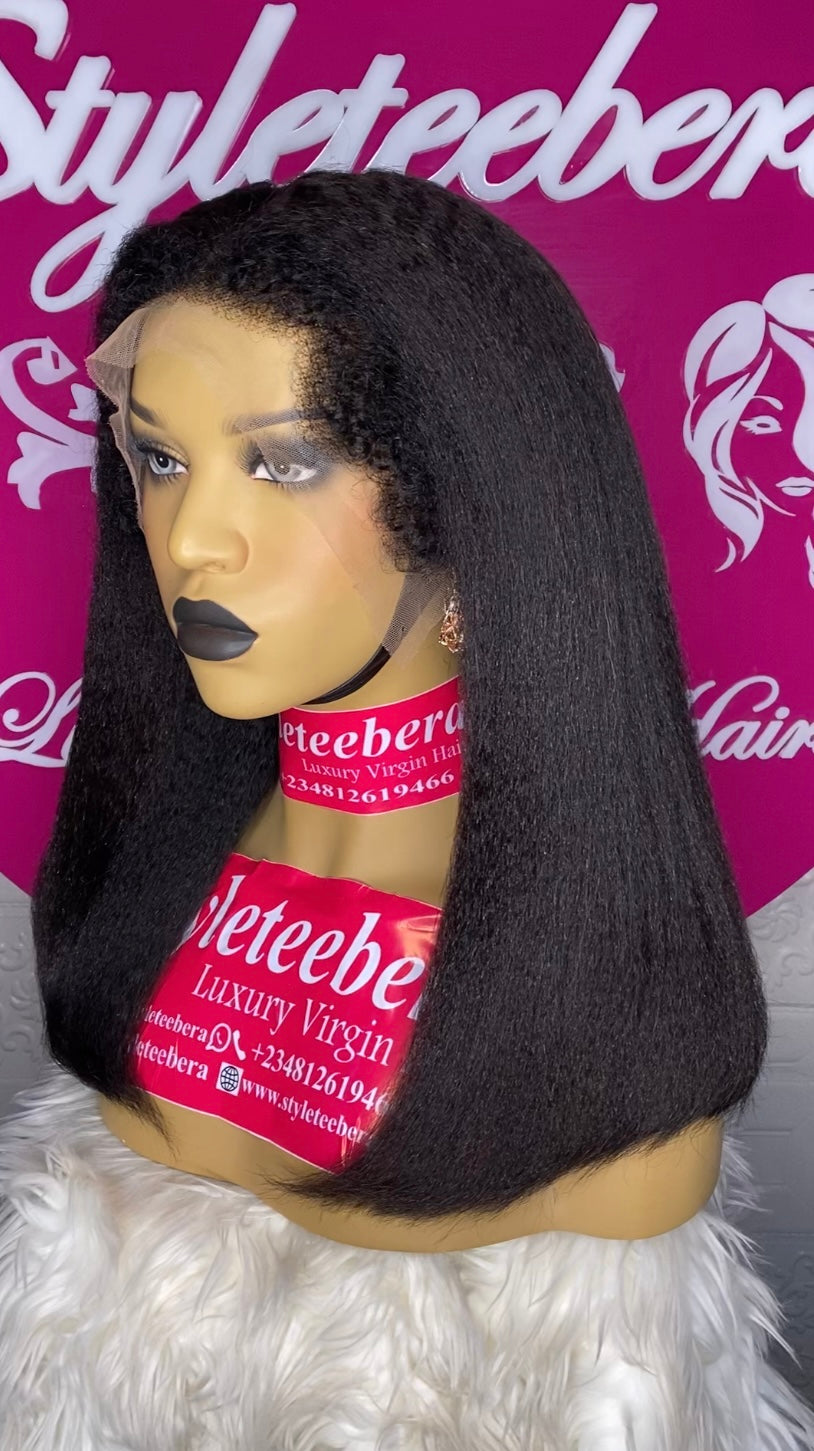 Coarse Raw Kinky Straight unit (Thick, Full & Soft Texture)