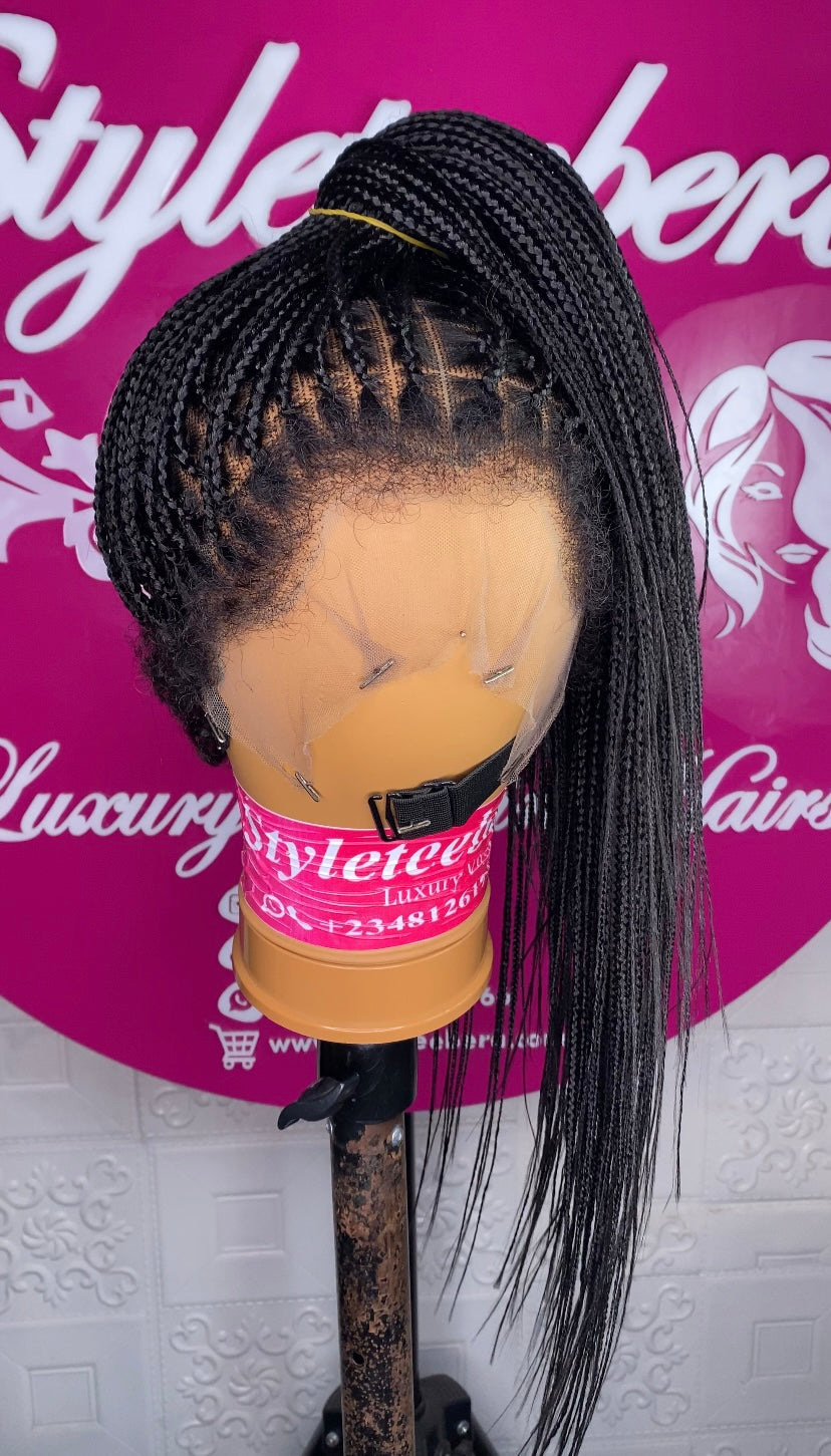 Natural Crown Micro Braid(full lace wig)