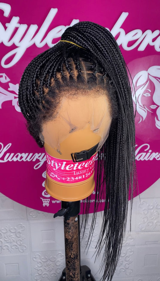 Natural Crown Micro Braid(full lace wig)