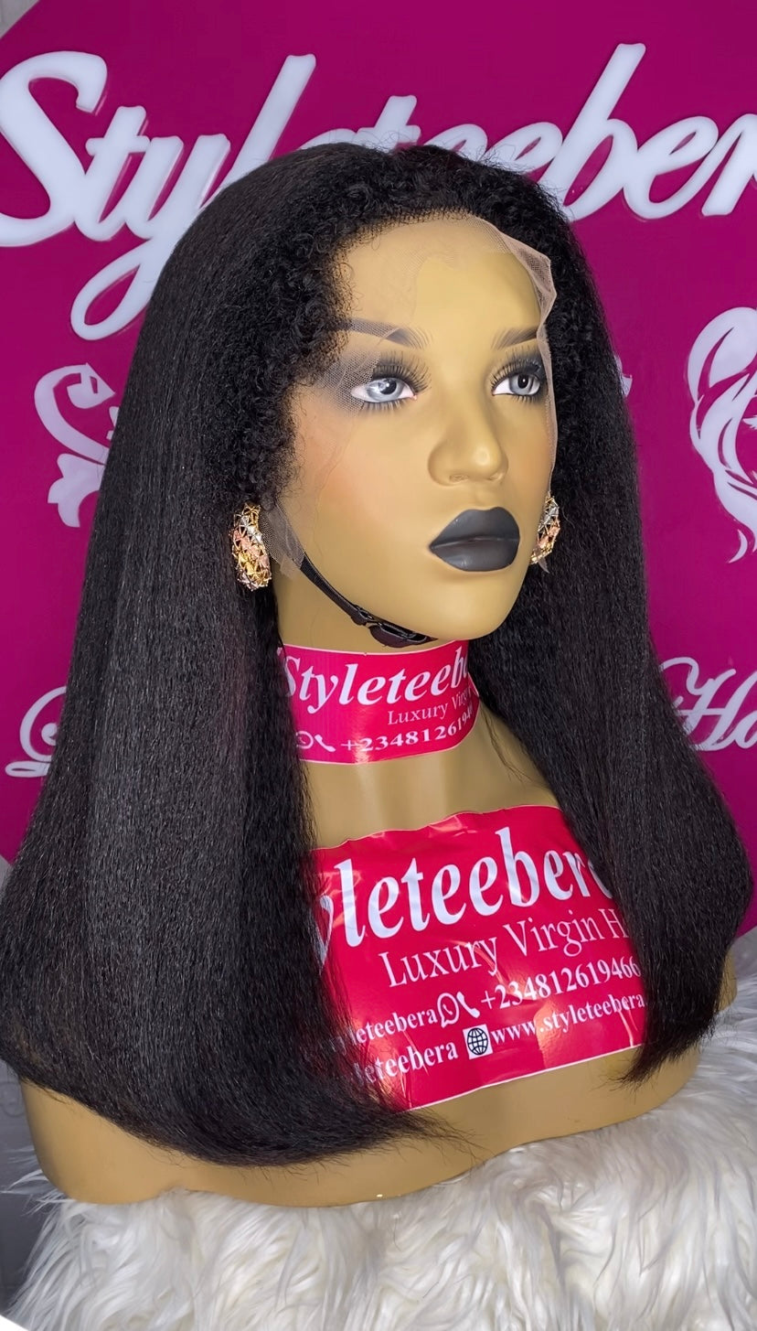 Coarse Raw Kinky Straight unit (Thick, Full & Soft Texture)