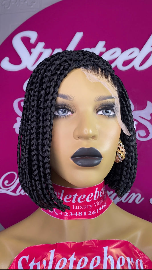 Bossy Medium Box Braid Bob Wig