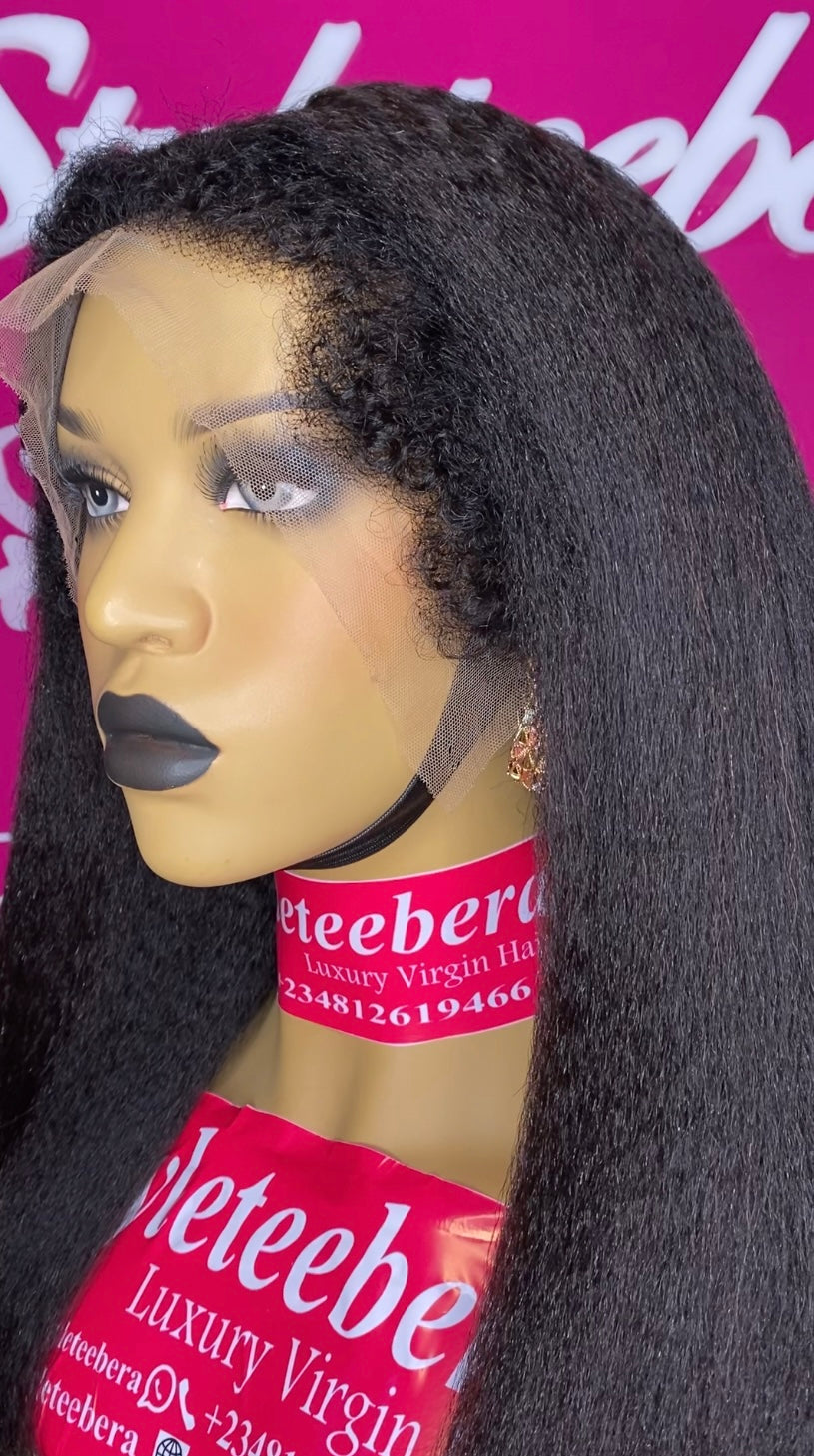 Coarse Raw Kinky Straight unit (Thick, Full & Soft Texture)