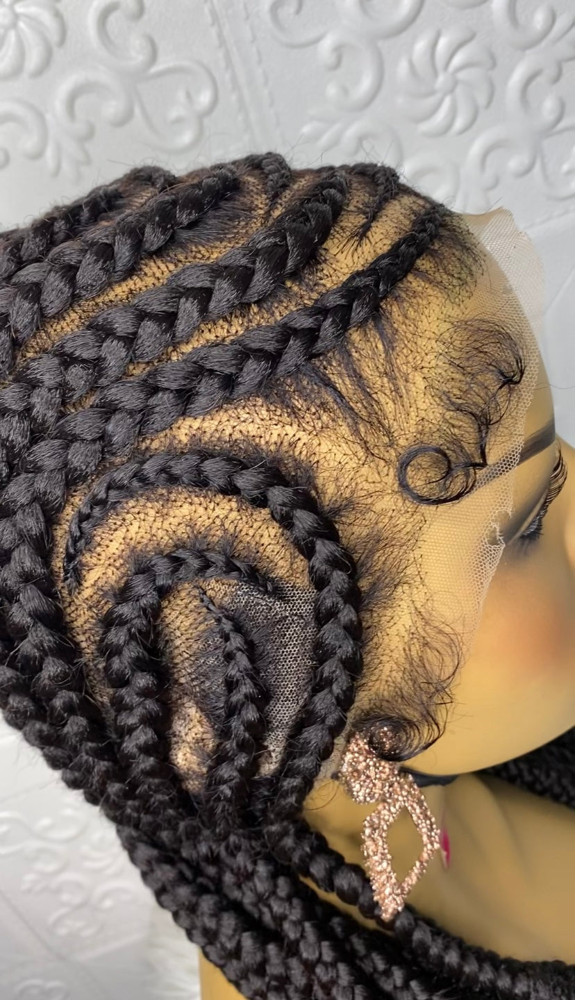 Soft Ladi glue-less braid(full lace) wig