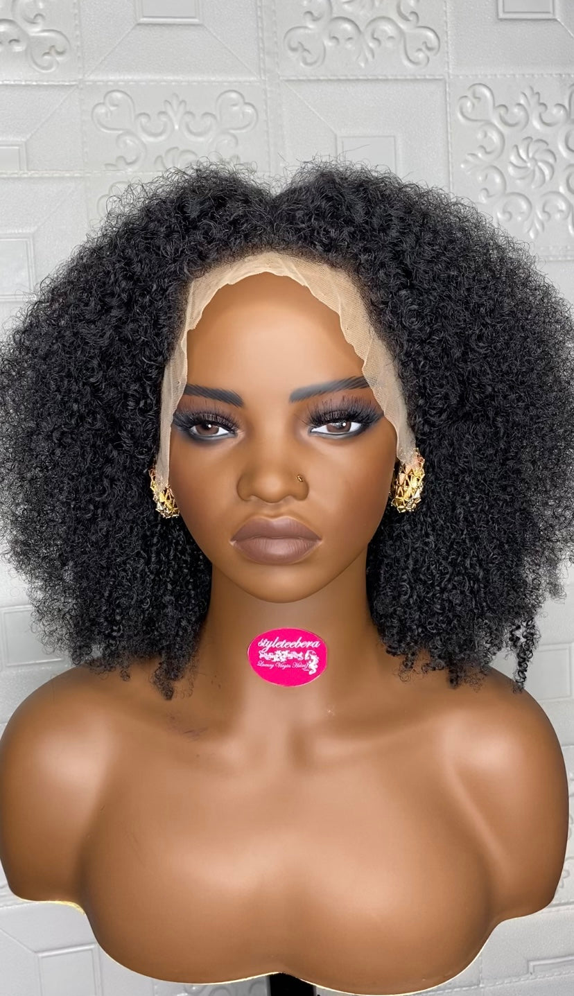 Tiny curly Afro(hybrid) wig