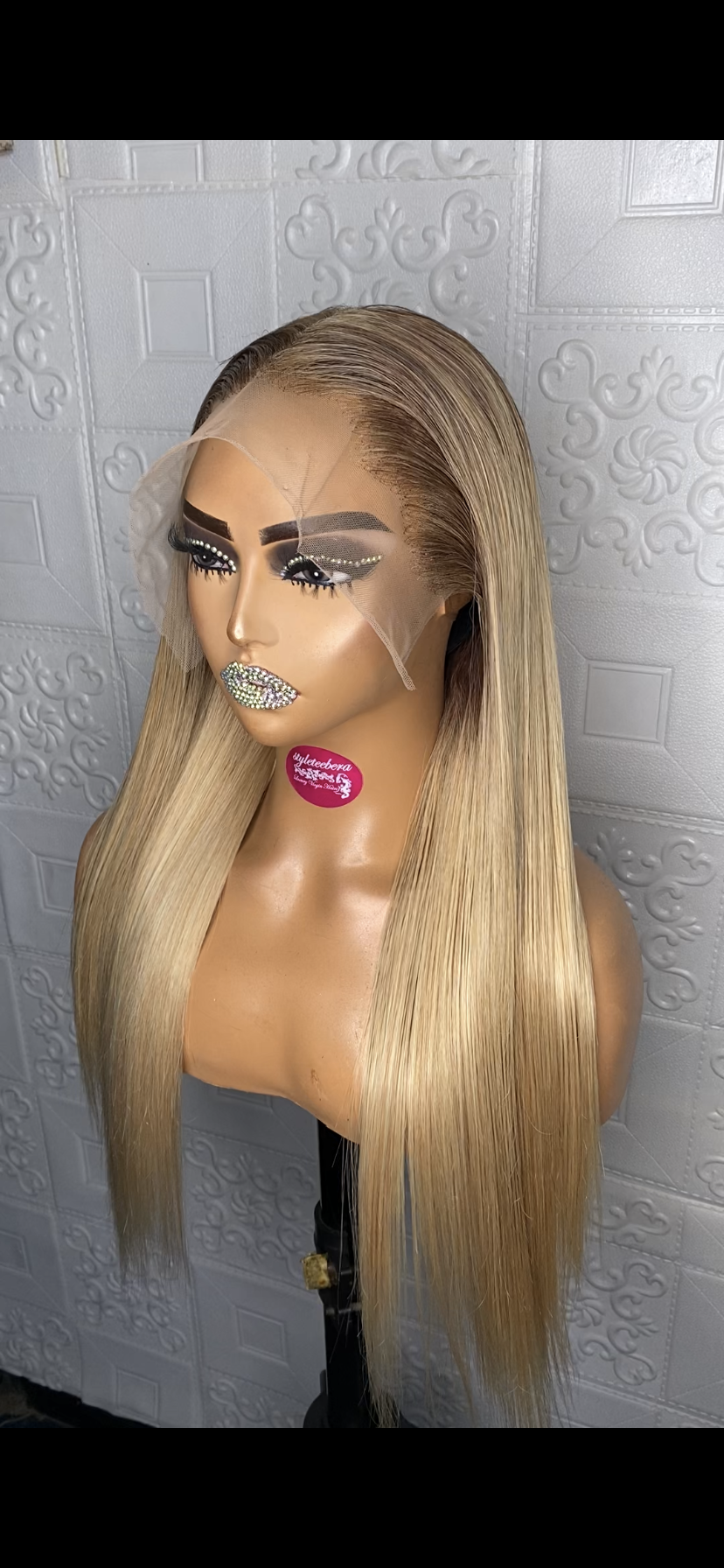 Blonde(frontal) straight wig