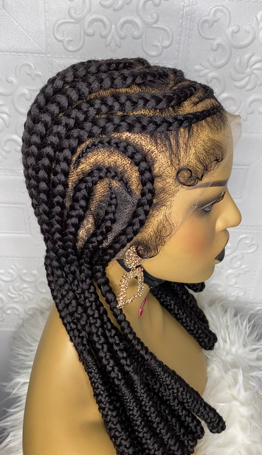 Soft Ladi glue-less braid(full lace) wig