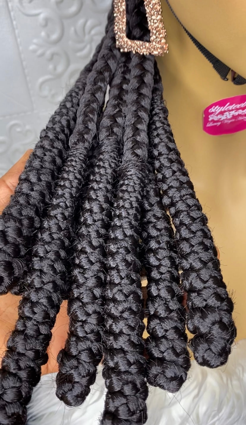 Soft Ladi glue-less braid(full lace) wig