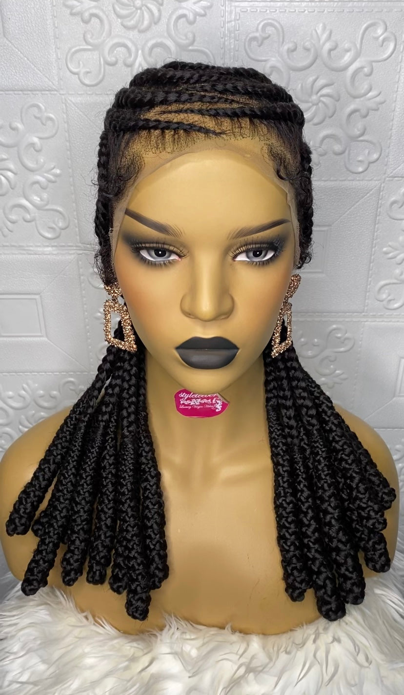 Soft Ladi glue-less braid(full lace) wig