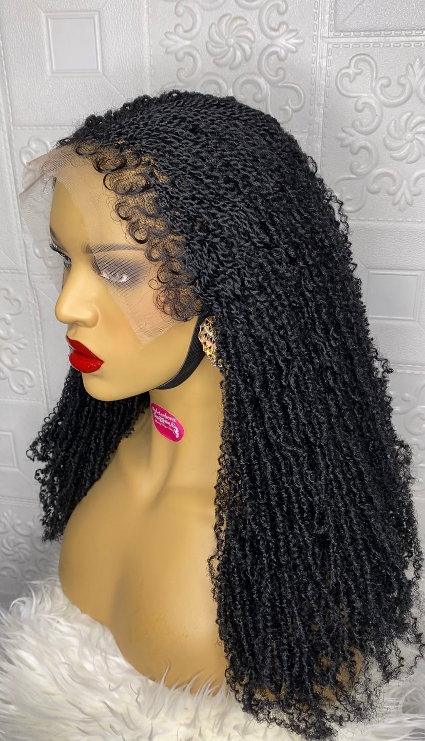 Nubian micro twist braid wig(black) 24 inches