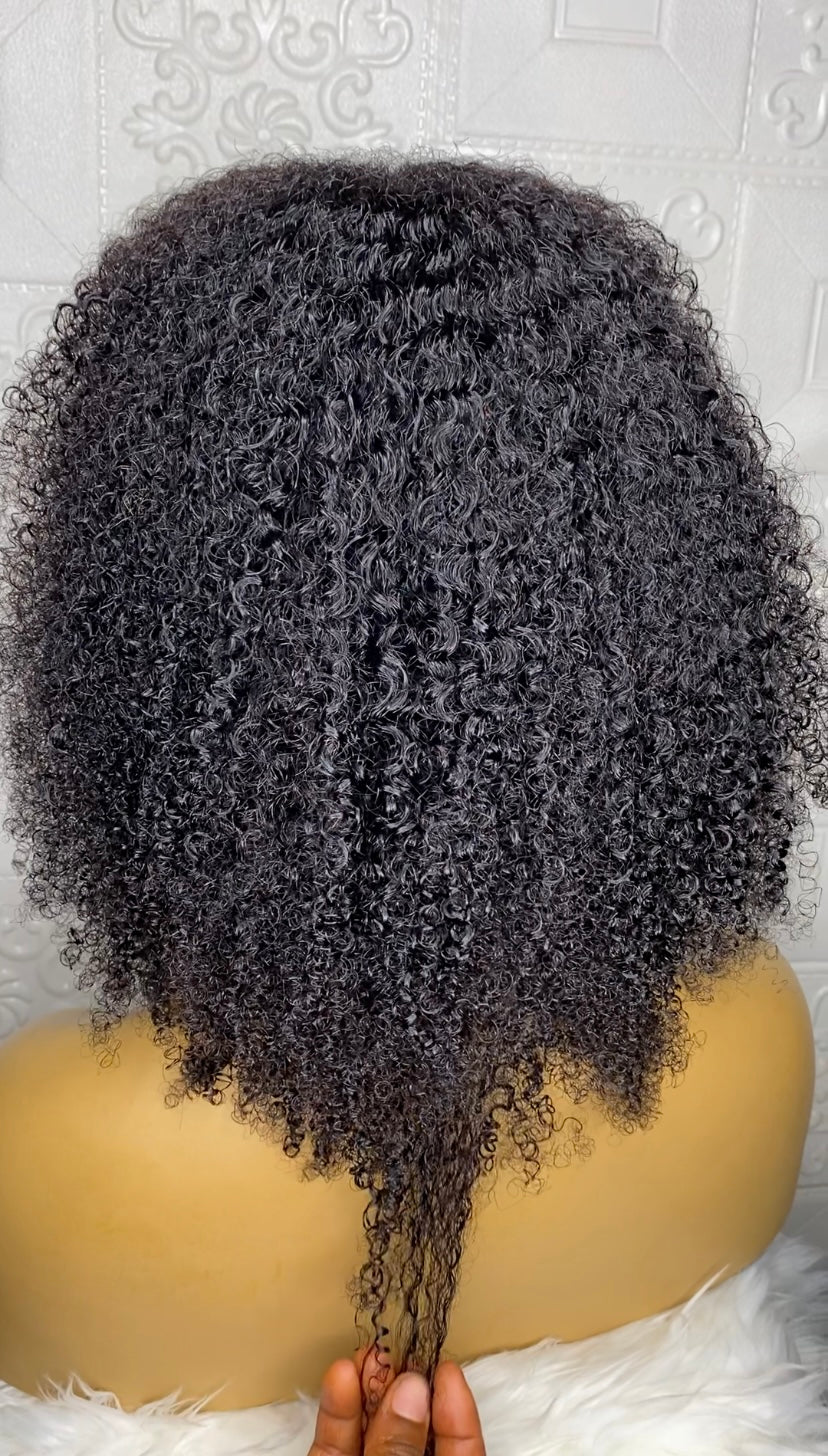 Baby afro curly(natural black)