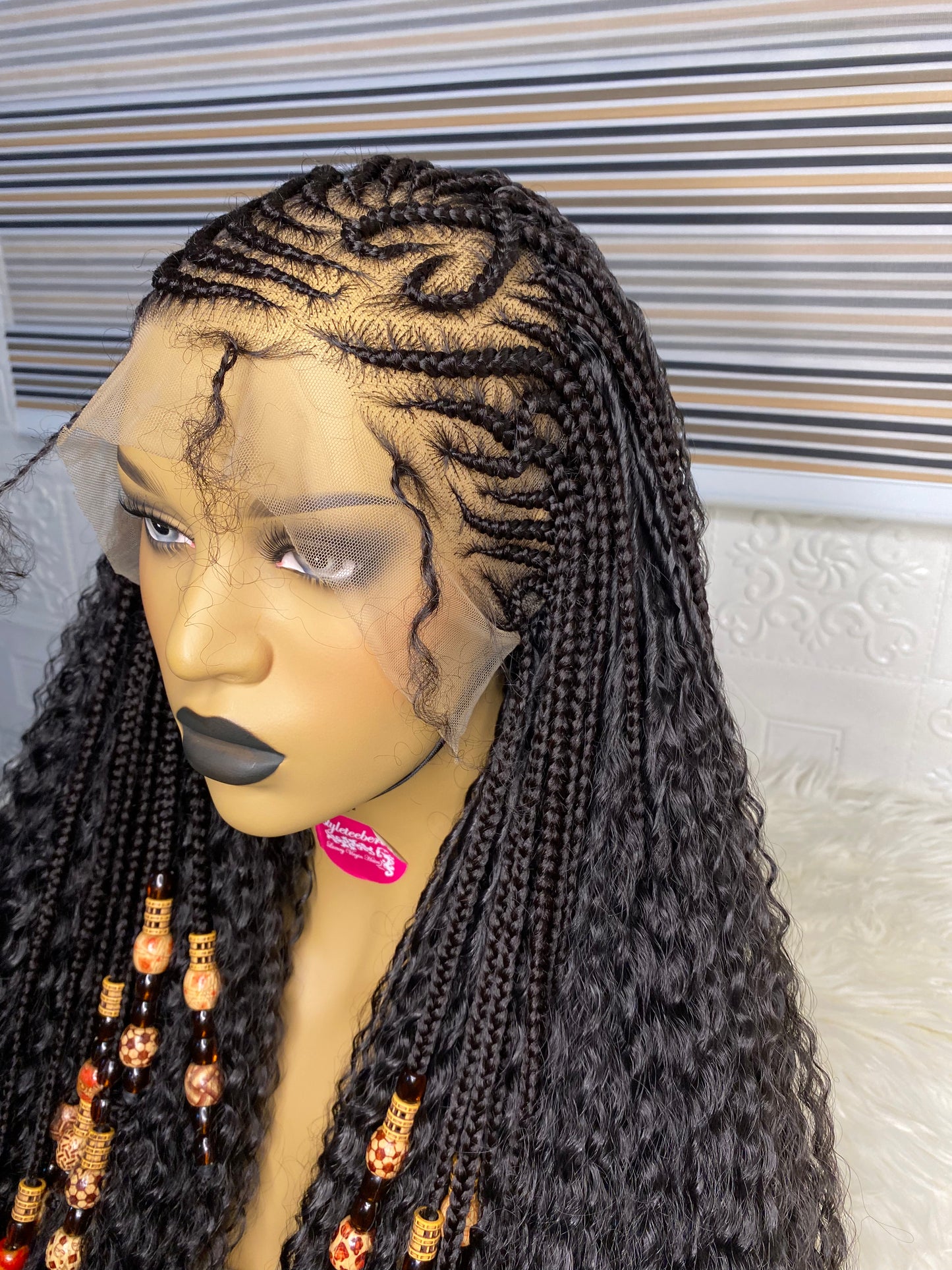 IND cornrow wig #1B