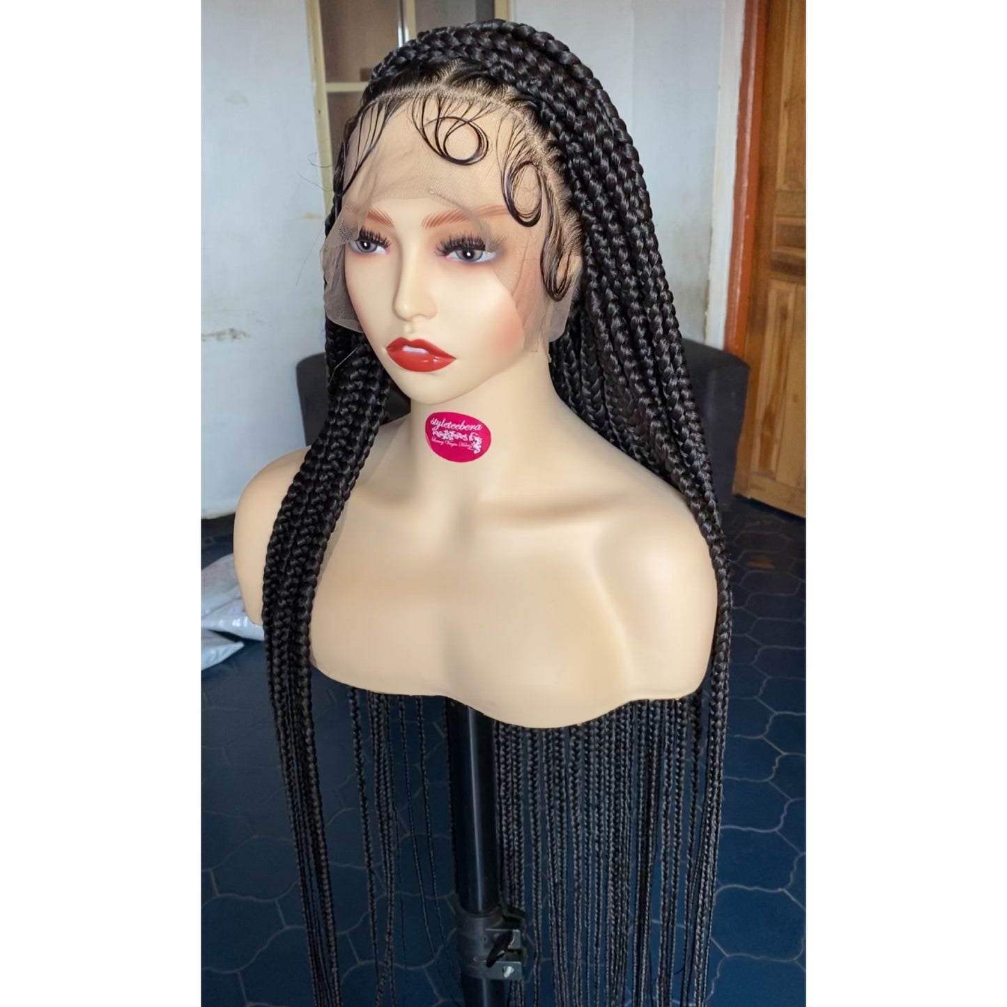 Full lace big box braids wig