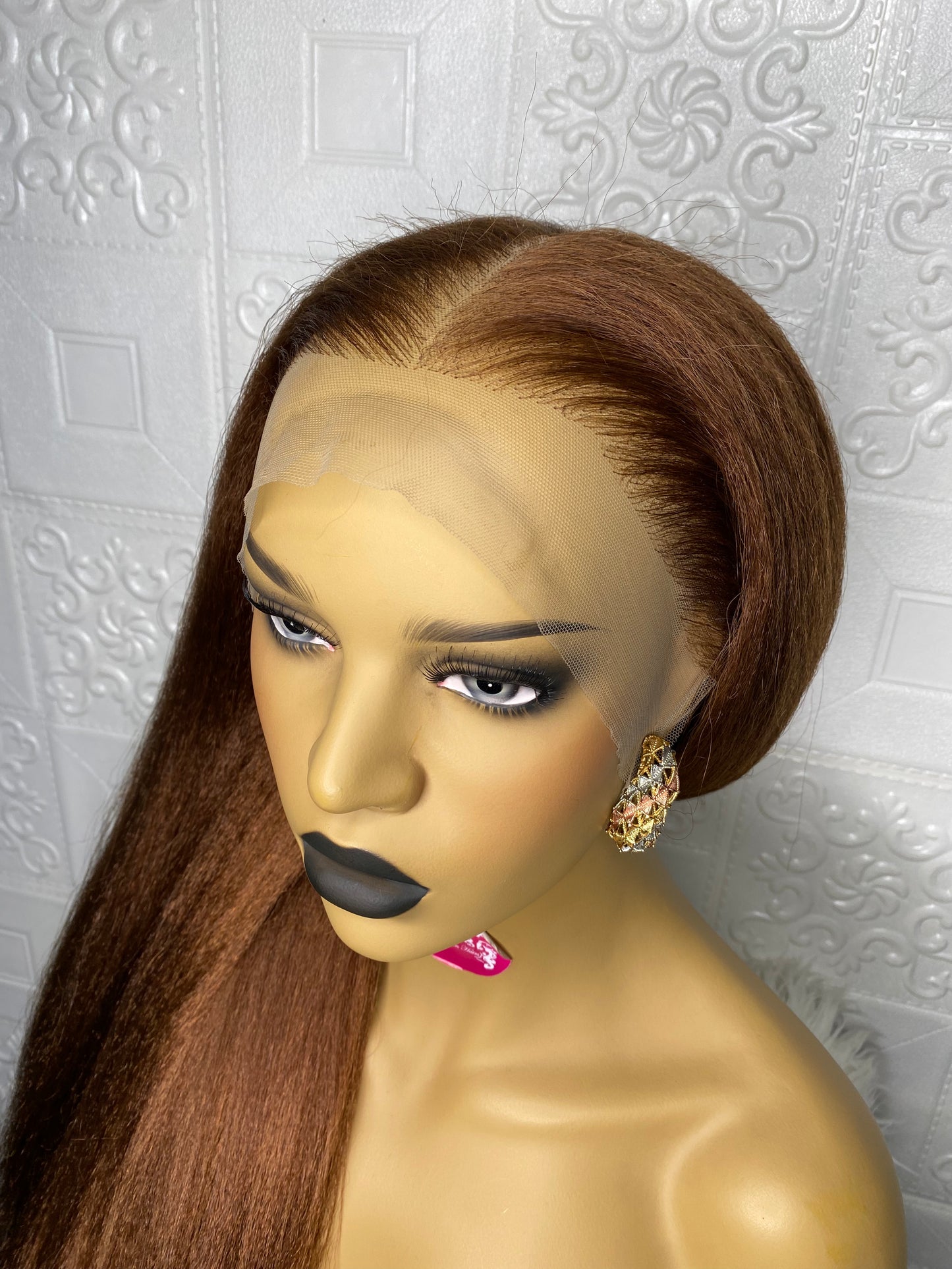 Havanah kinky straight wig(honey brown)