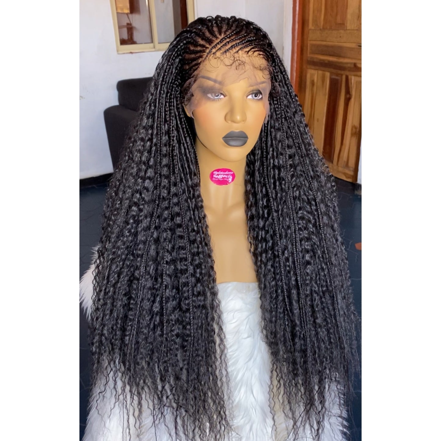 IND cornrow wig #1B