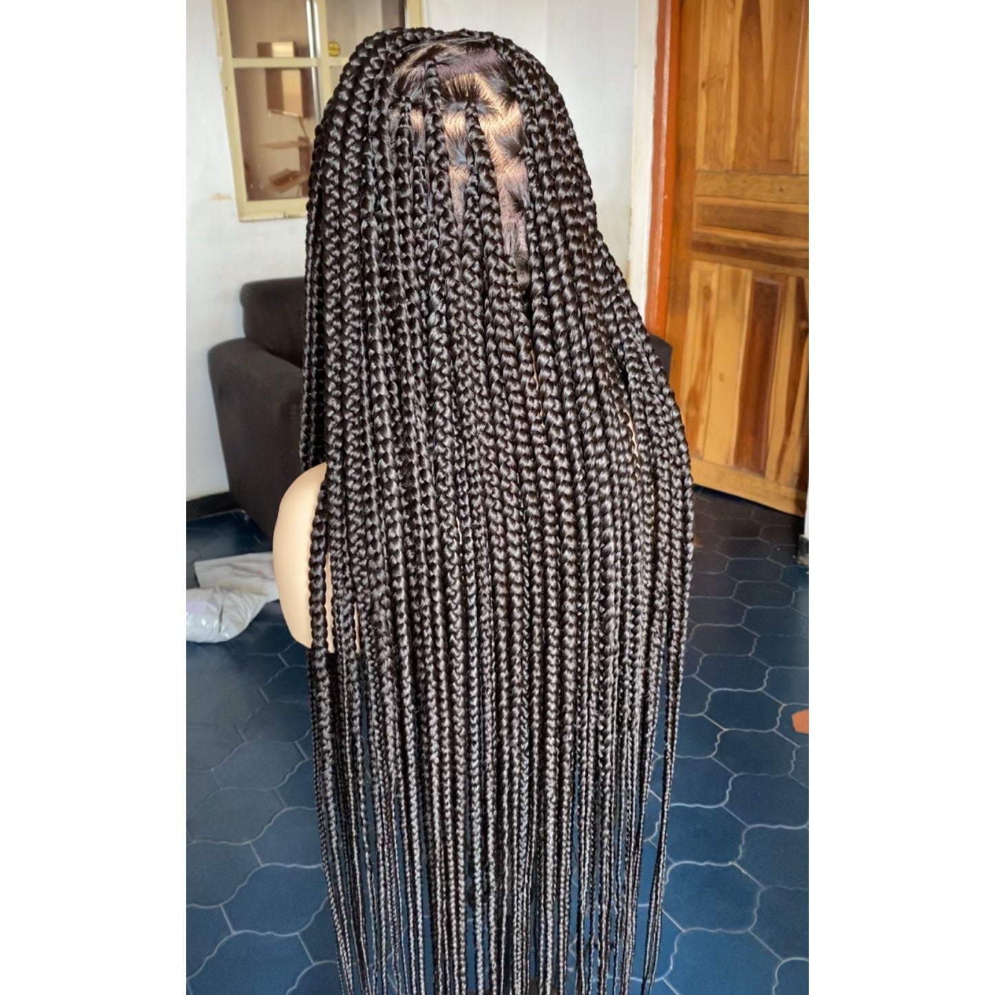 Full lace big box braids wig