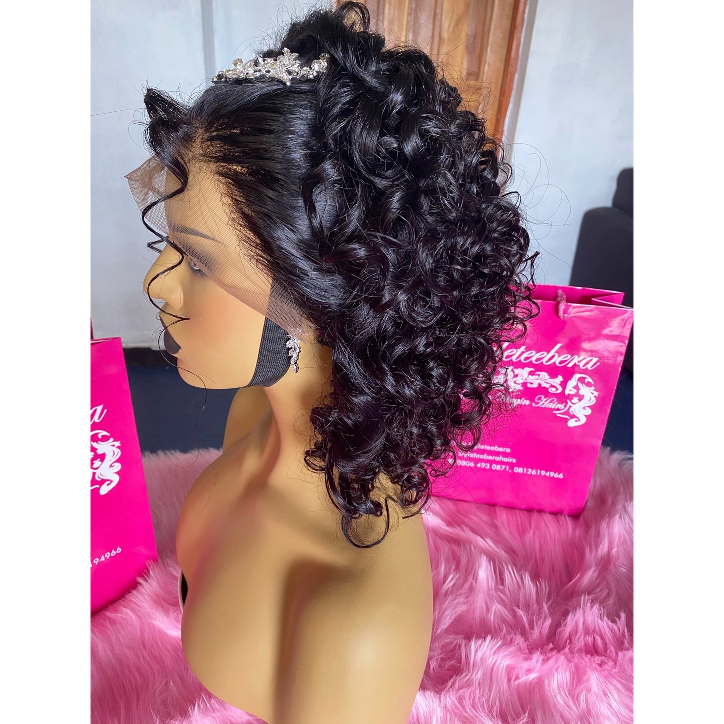 Bridal frontal lace wig