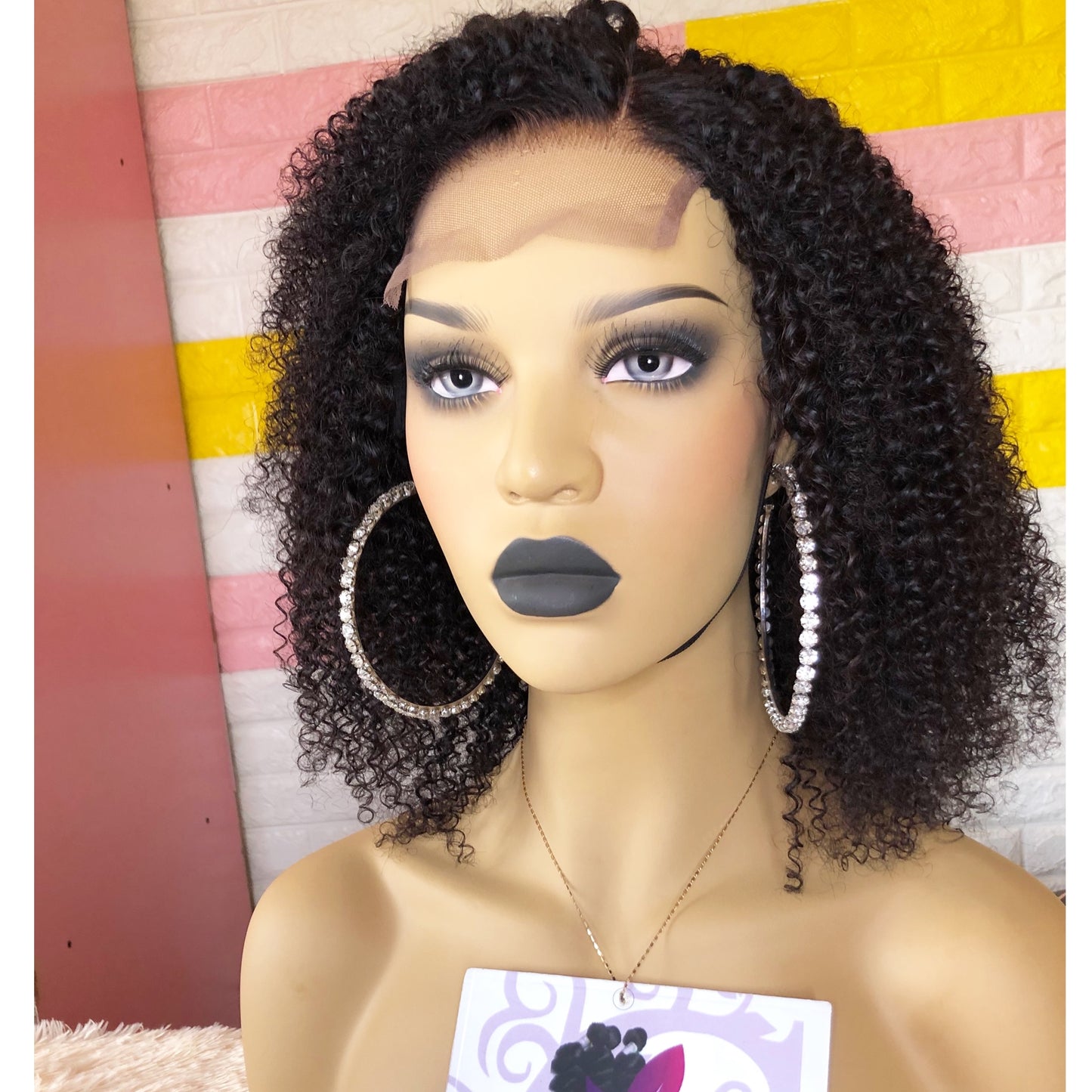 Kinky curly closure wig