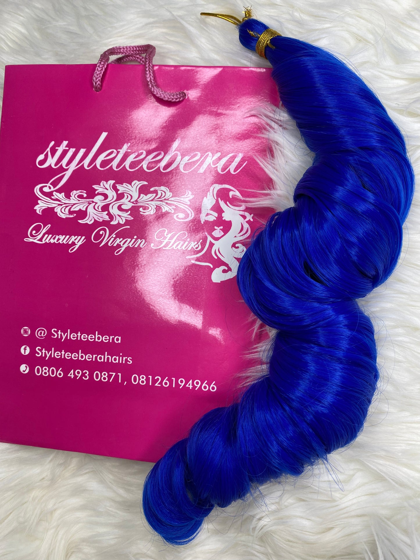 French curls #blue