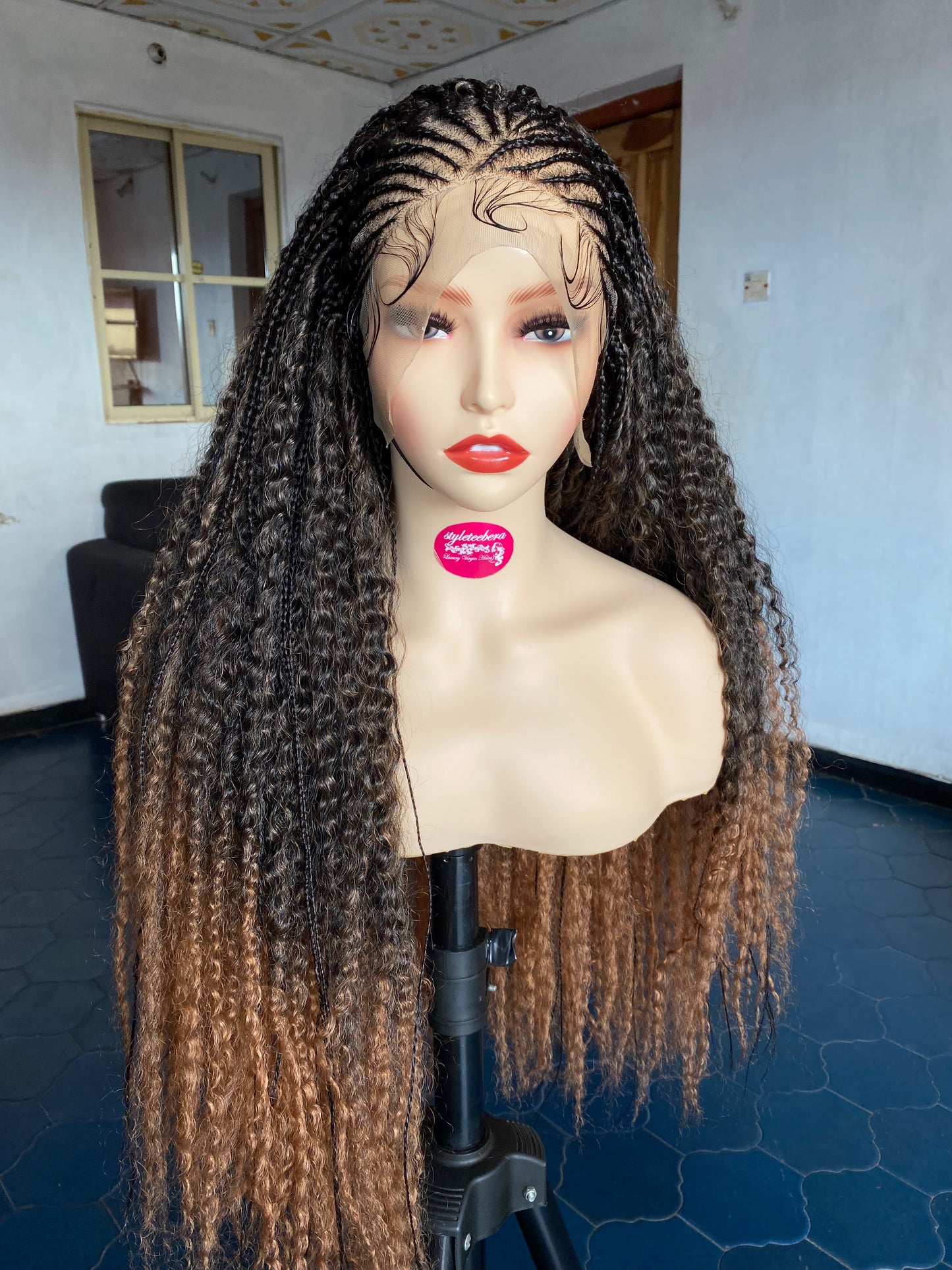 IND cornrow wig #T08