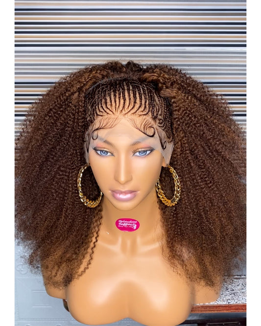 Afro kinky pop human hair wig