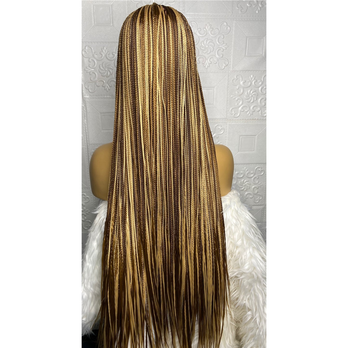 Silky Bone straight braid wig(blonde)