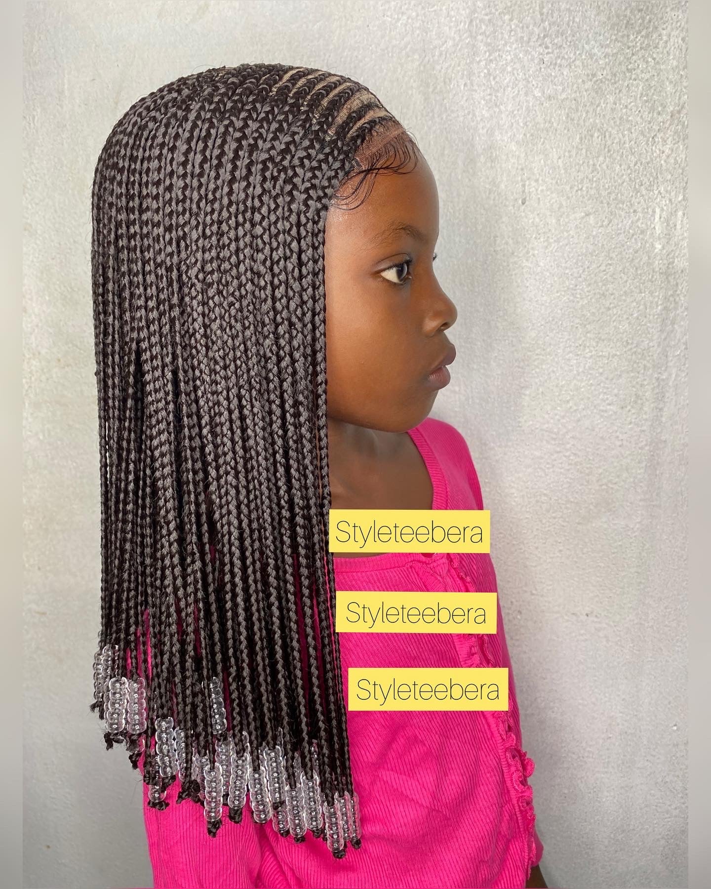 Kiddies cornrows wig