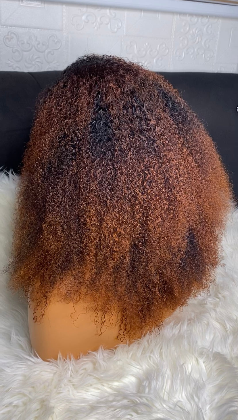 Baby afro curls(ombré brown)