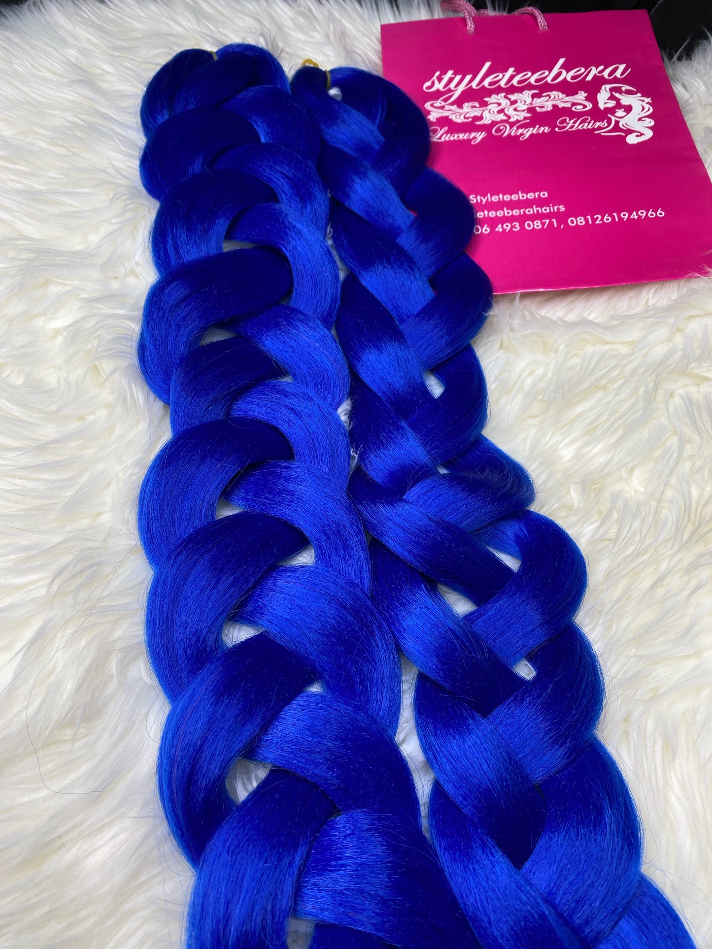 Kanekalon hair #blue